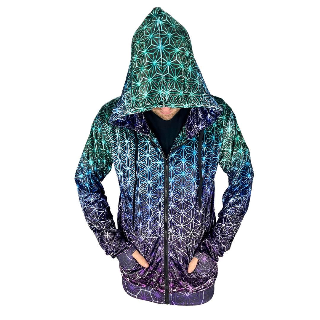 Tessellating Divinity - Crushed Velvet Hoodie – MI KULTURE